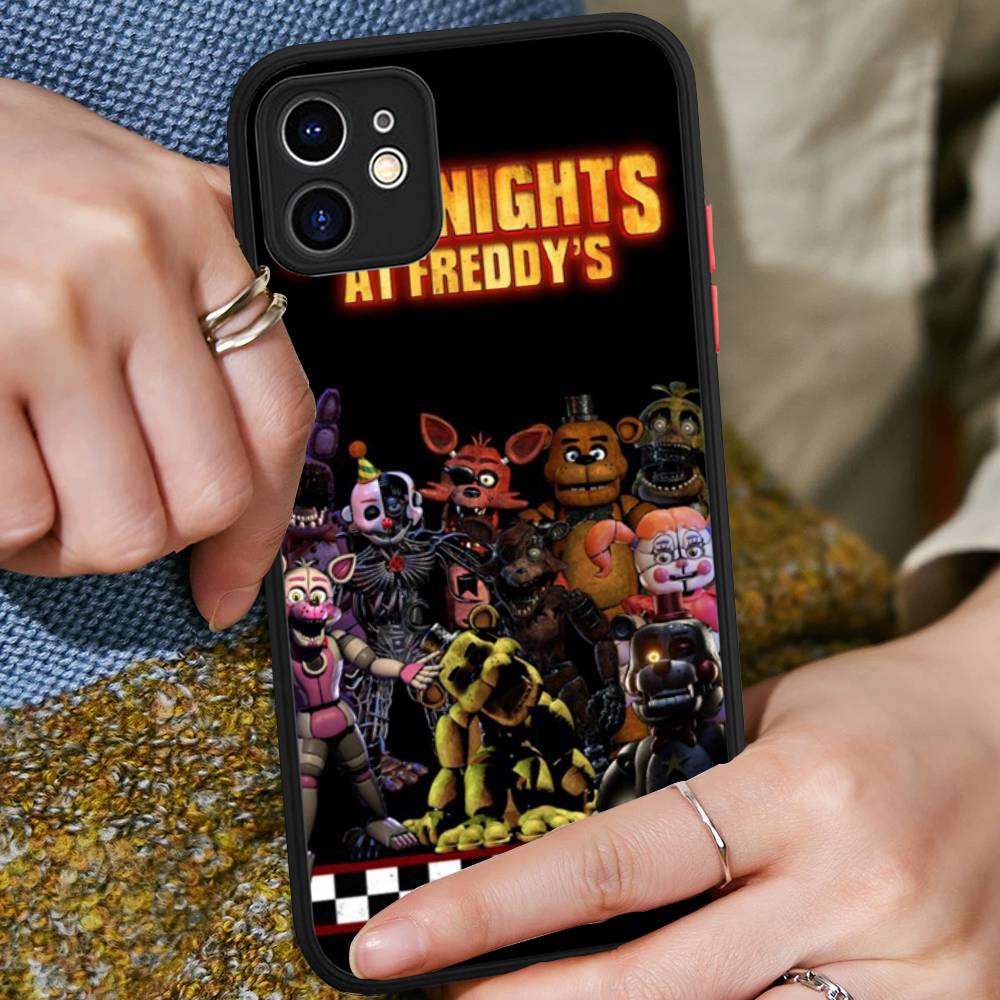 F-FNAF Пять ночей с Фредди Чехол для телефона для iPhone 16 15 14 11 12 13 Pro Max Plus 12 XS Max Задняя крышка Матовый чехол
