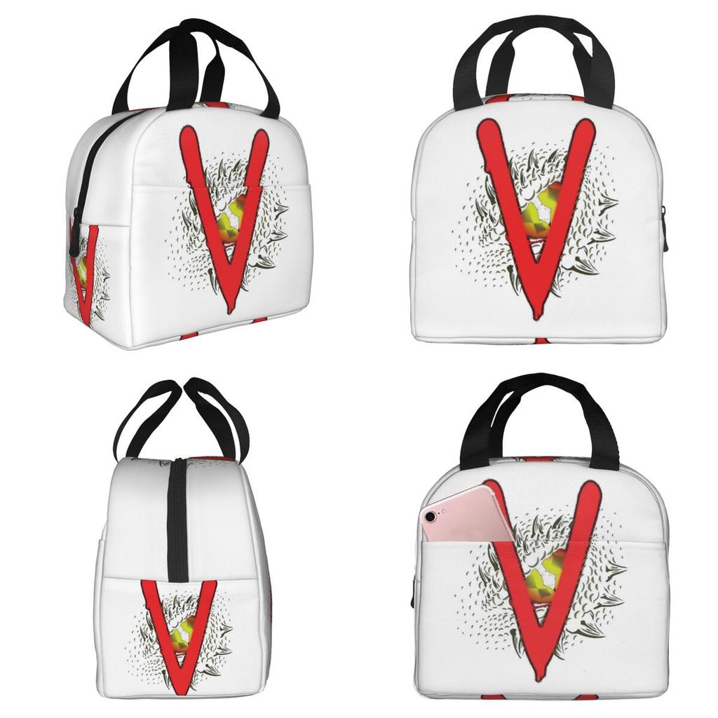 V The Visitors Insignia Insulated Lunch Bag for Kids School Cooler Thermal Food Box Tote Leakproof Lunch Boxes Container
