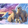 Diamond Painting Polar Bear Mother and Child Full Round Diamond Embroidery Cross Stitch