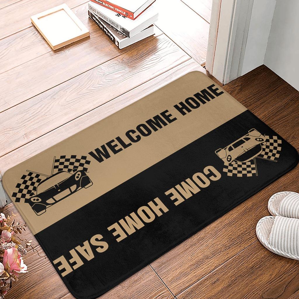 Забавная кошка, заходите, коврик для двери, противоскользящий коврик для кухни, ванной, ковер для пола перед входной дверью в сад, гараж