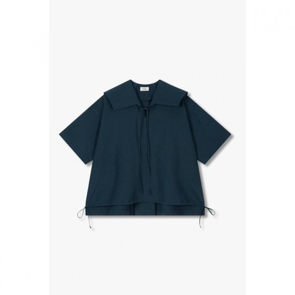 Studio Tomboy Short Sleeved Blouse With Variant Collar 9105221140