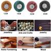 10pcs Burnish Accessories Grinding Drill Abrasive Brush Nylon Buffing with 3mm Shank Polishing Wheel