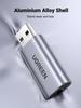 UGREEN USB-адаптер для наушников, внешняя звуковая карта, USB-адаптер для преобразования, встроенный терминал TRRS, прямой тип подключения, идеально подходит для PS5 3,5 мм