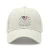 [Patriotic Baseball Cap] 2026 Anniversary AMERICA Heart Print Polyester Adjustable Breathable Curved Brim Casual Outdoor Sports Baseball Hat For July
