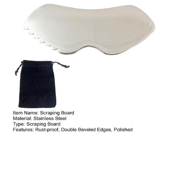 Инструмент Gua Sha, скребковая доска Gua из нержавеющей стали для лица, тела, миофасциальная массажная доска, устойчивый к ржавчине инструмент для подтяжки кожи для друзей семьи