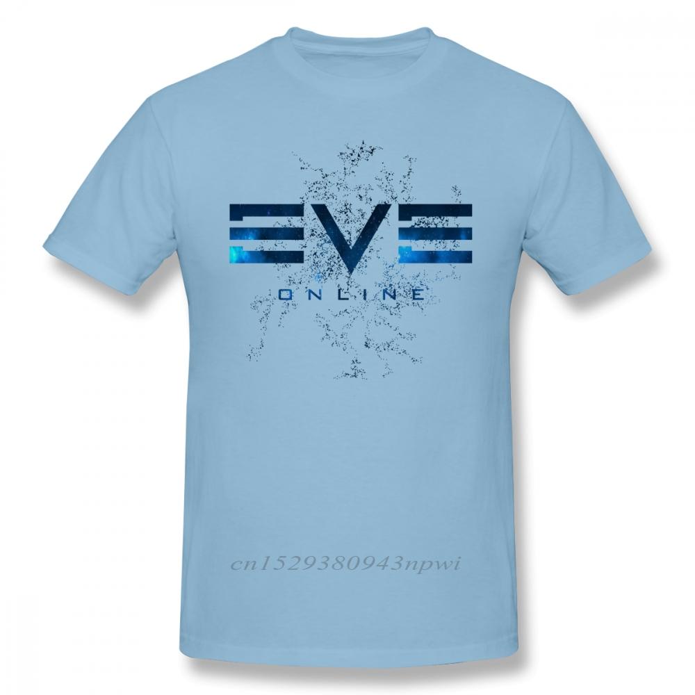 Футболка Eve Online Футболка Eve Online Streetwear Мужская Футболка Крутой Принт 100% Хлопок Футболка с Коротким Рукавом