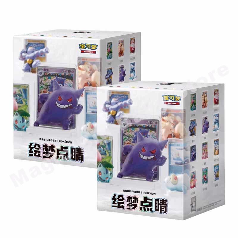 Оригинальные подлинные коллекционные карточки Pokemon PTCG Упрощенный китайский Яркий акцент Собрано 151 Фигурка Костюм Подарочная коробка Подарок ребенку