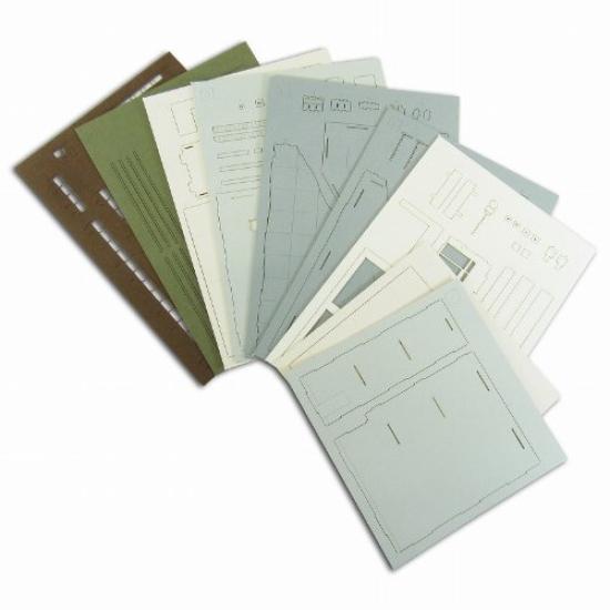 Серия диорам Sankei Nostalgic Acute Angle Building A Paper Craft 1/150