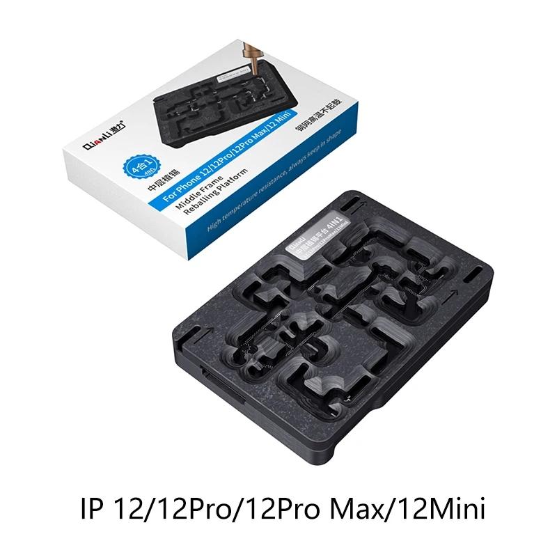 Трафарет для реболлинга BGA Qianli для iPhone 14 13 12 11 Pro Max XS X, материнская плата, средний слой, посадочная платформа для олова