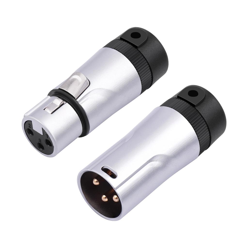 2шт 3Pin XLR микрофонные штекеры мужские и женские аудиоразъемы паяное соединение для чистой передачи звука
