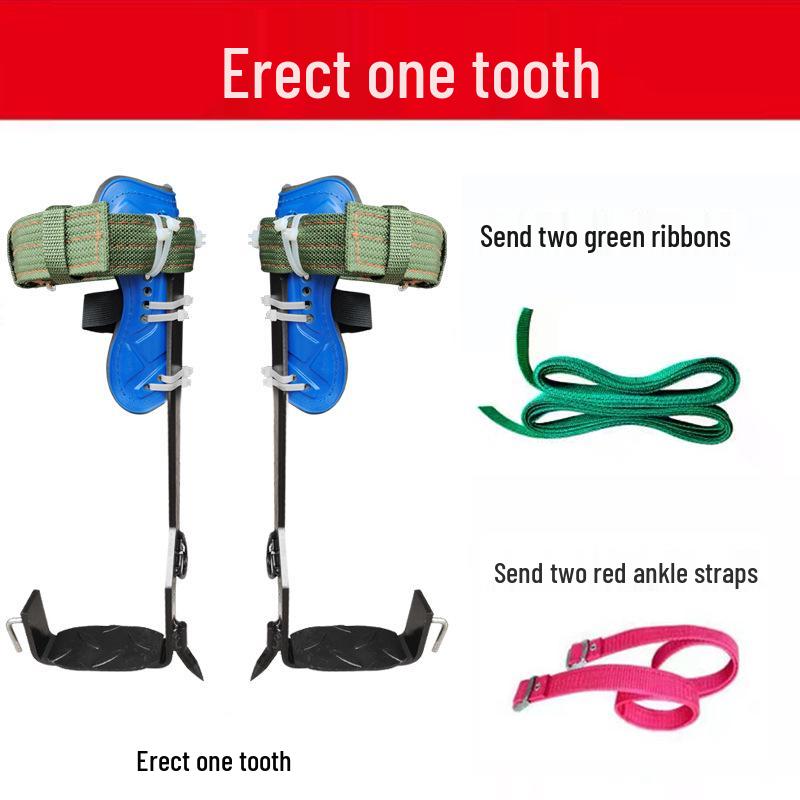 Инструмент для лазания по деревьям: Вертикальные шипы для ног с большим изгибом и пряжкой для ног «оса» Железные ботинки