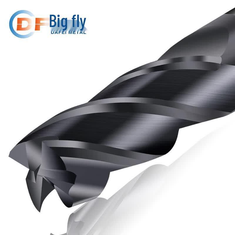 Tungsten Steel 4-Flute Flat End Mill