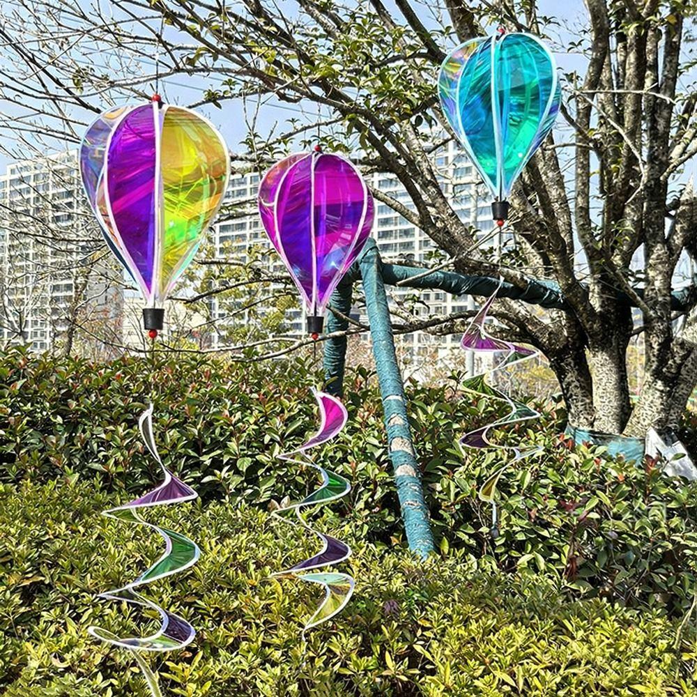 Plastic Material Wind Spinners Giant Size Whirligigs Courtyard Pinwheels  Garden Decor