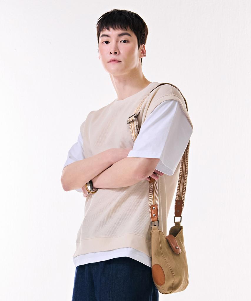 CHASECULT Men'S Layered Short Sleeve T-Shirt-Dbrk5818D05