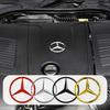 MEA4   70mm Car Badge Sticker Engine Emblem Decoration Decal for Mercedes Benz AMG A B C D M S R G Class W108 W124 W212 W176 W168 W202