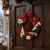 Unique Holiday Gift for Teachers Christmas Fabric Wreath DIY Kit, Patchwork Beginner-Friendly Handmade Craft Rustic Ornament Making Decoration