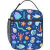 Fishes Sea Ocean Animal Cute Cartoon Lunch Bag Blue Insulated Reusable Lunch Box Waterproof Portable Tote for Boys Girls Adults