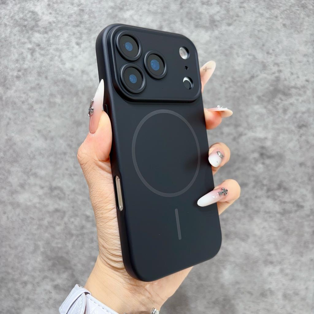 New model Pure Color Liquid for Magnetic Wireless Charge Case for For Iphone 17 16 15 14 13 Pro Max Lens protector Cover