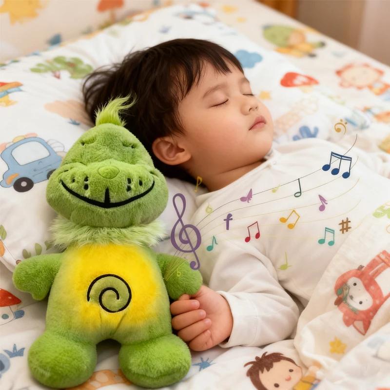 Green Shagy Anime Plush Toy Breathing Companion Doll*& Glowing Belly %^%Stuffed Animal Peripheral Holiday Gift~~for Kids