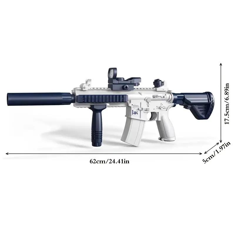 Электрический водяной пистолет M416 — мощная водонагреватель с внешним подключением к бутылке с водой — автоматическая игрушка на дальность действия до 20 футов