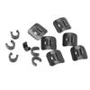 Stick On Cable Guides C Clips with Adhesive Seat for Bike Brake Derailleur Shift Cables