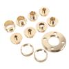 11 Piece Router Guide Kit Brass Efficient Long Lasting Router Template Guide for Woodworking