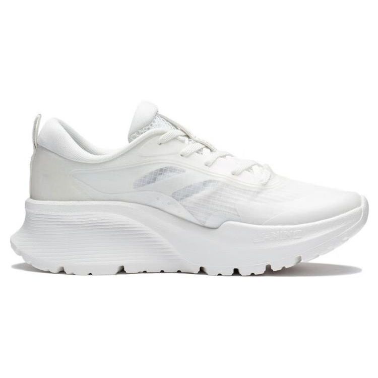 Li-Ning Eazgo Soft Durable Breathable Low-Top Running Shoes Women Sneakers White ARST038-3