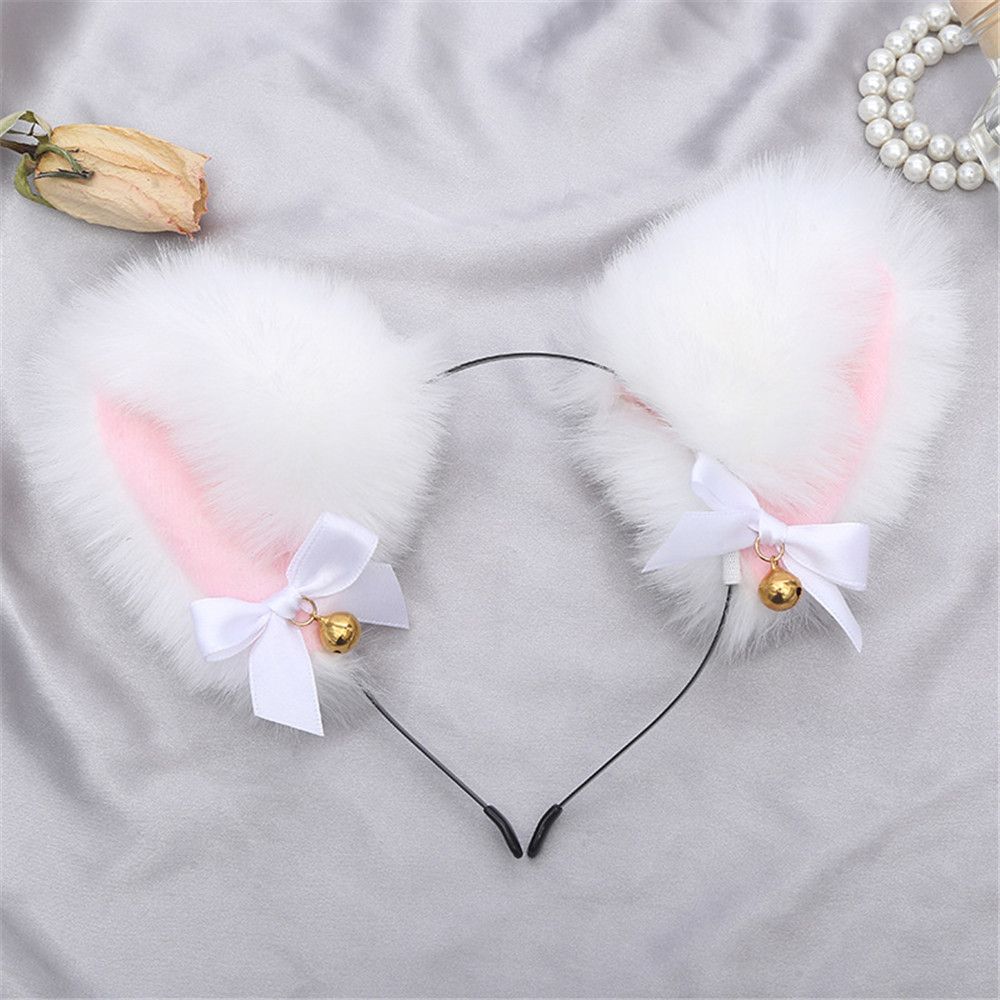 With LED Light Masquerade Cat Ear Headband Cosplay Headwear Fancy Dress Hairband Hair Accessories