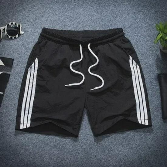Мужские летние быстросохнущие эластичные спортивные шорты — повседневные, свободного кроя, длина три четверти