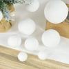 6Pcs 4/6/8CM Christmas Snow Ball White Foam Reusable Wedding Holiday Decoration Xmas Tree Hanging Ball Ornament Pendant