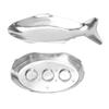 Fish Shaped Grilling Pan Uniform Heating Aluminum Alloy Fish Serving Pan for Hotel Restaurants
