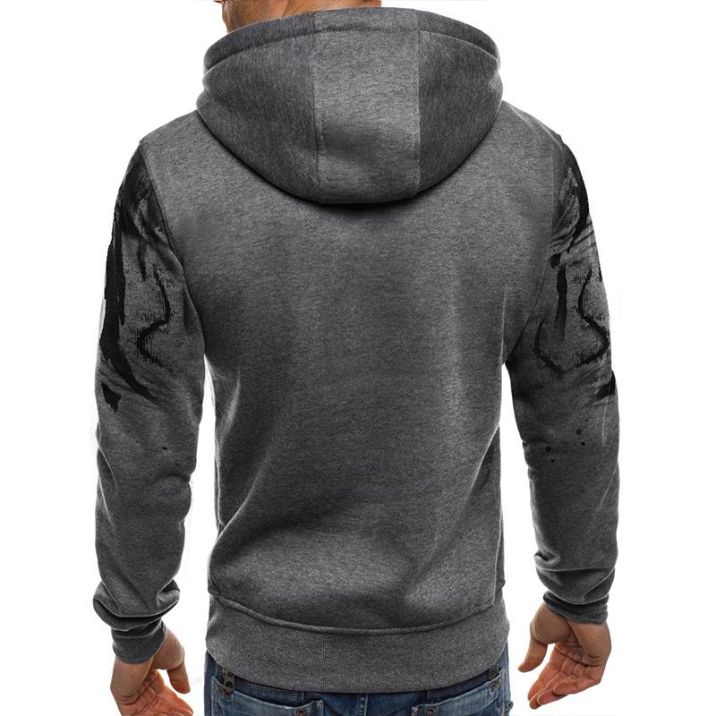 Men's Pullover Hoodie Sweatshirt Gradient Print Daily Fitness Sportswear Basic Casual Hoodies Oversize Sweatshirts