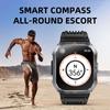 SACOSDING Smart Watch Waterproof 2.02" TFT Men Sport With Compass And LED Flashlight Health Monitoring Fitness Tracking Bluetooth Call Smartwatch