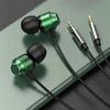 Bass Stereo Dual-plug Headphones 3.5mm in-ear Earbud Gamer Wired Earphone  Desktop