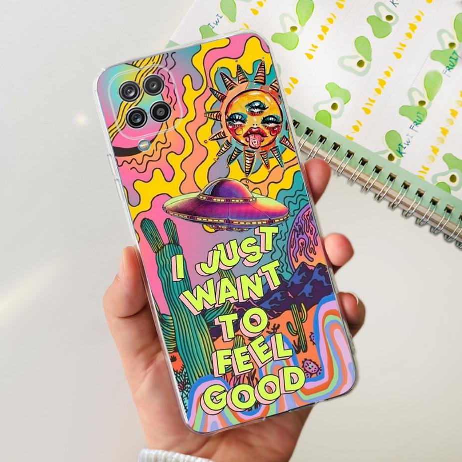 Чехол для Samsung Galaxy A22 A22 A42 5G Милый Расписной Чехол Прозрачный Силиконовый Чехол для Телефона Для Samsung A22 A 22 Galaxy A42 5G Мягкие Чехлы