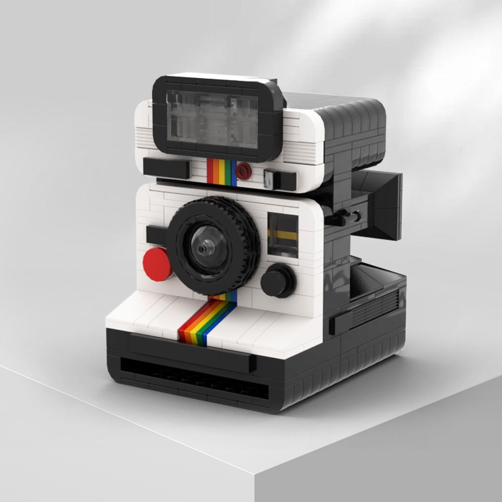 Gobricks MOC Polaroided Land Camera 1000 Кирпичей Модель Polaroids OneStep SX-70 Строительные Блоки Креативность DIY Игрушки Подарки на День Рождения