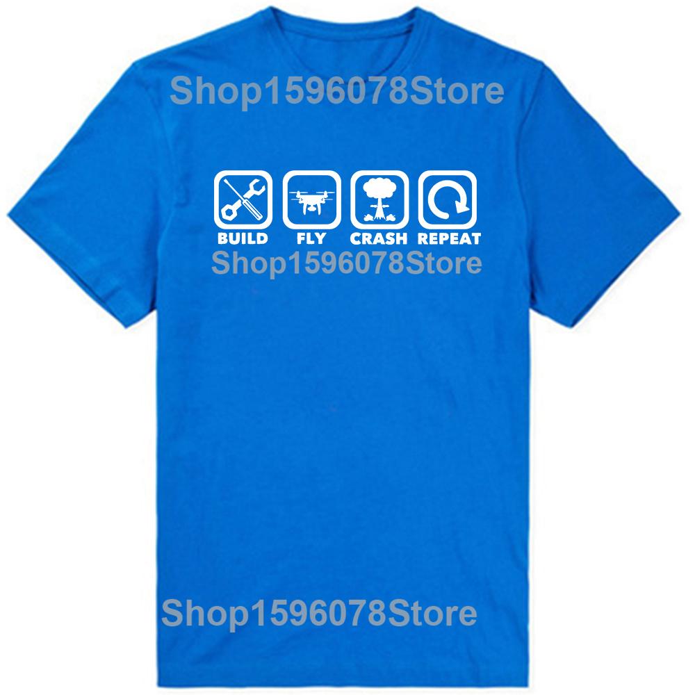 Funny Drone Classic T-Shirt Summer Men Women Clothing Fashion T Shirts Cotton Short Sleeve Oversized Loose T-shirt Tops