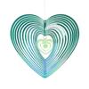Heart Butterfly Wind Spinners Hanging Ornaments Bird Deterrent Wind Catcher Rotating Wind Chime Home Garden Outdoor Decorations