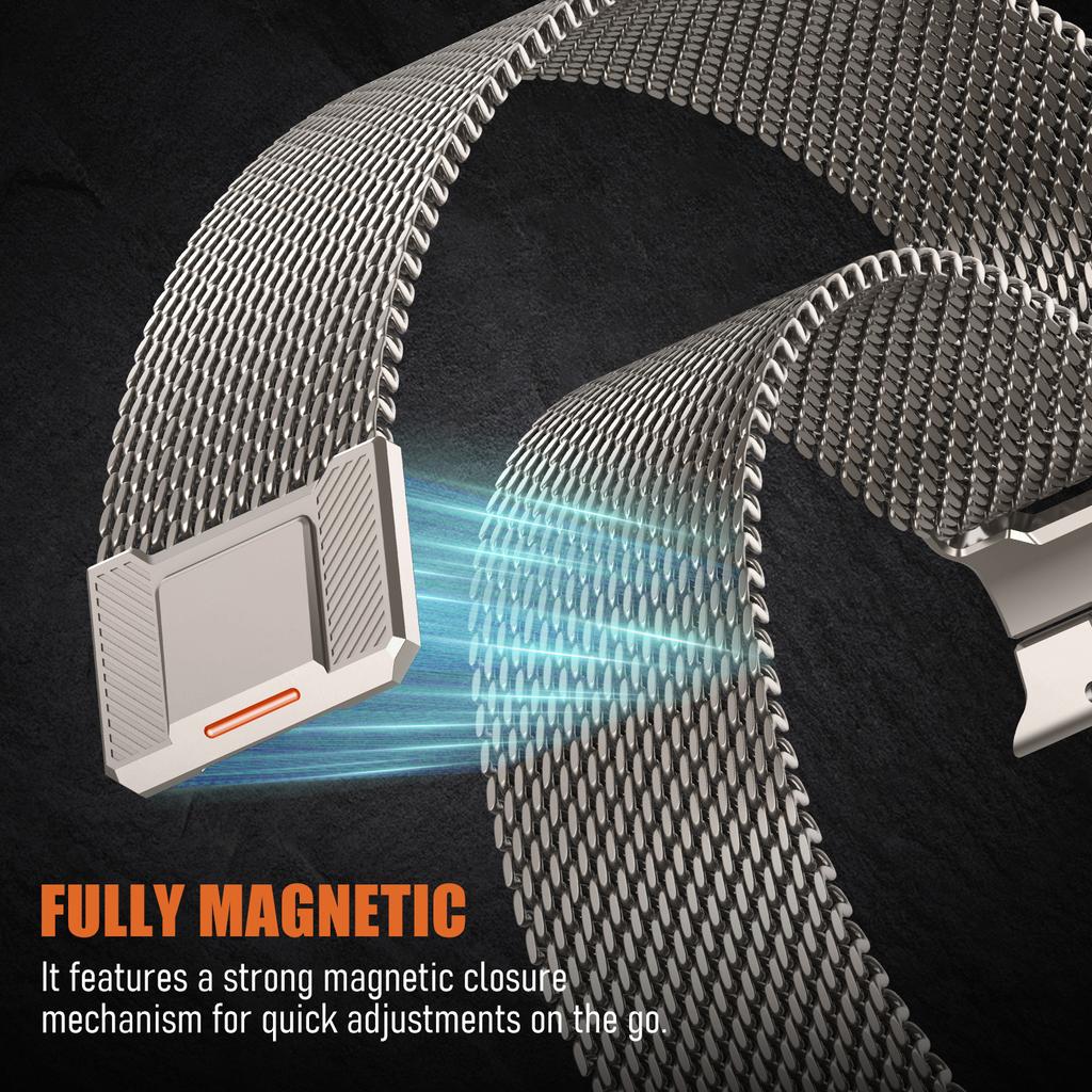 Миланский браслет для Apple Watch Ultra 2 Ремешок 46мм 40мм 44мм 45мм 49мм 42мм 38мм 41мм Браслет iWatch Серия 10 SE 9 8 7 6 3 Ремешок