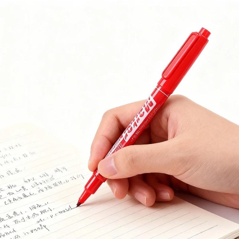 5 шт. Масляные маркеры Маркеры Двусторонние Масляные маркеры Черный Синий Красный Художественные маркеры Школьные принадлежности и Офисная канцелярия