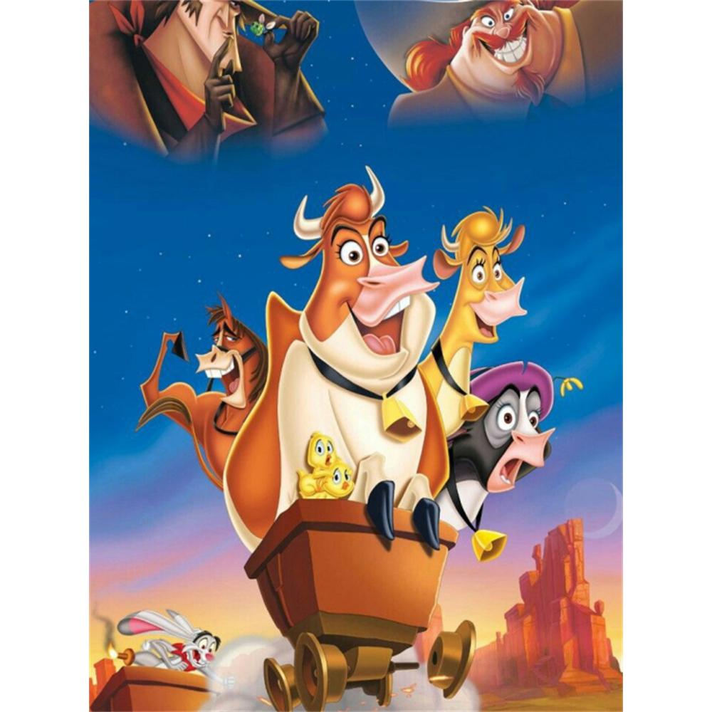 Disney Алмазная живопись «Ранчо — мой дом» Рекламная иллюстрация 5D DIY Полная круглая алмазная мозаика Мультяшная вышивка Арт-объект Декор для дома