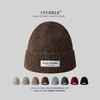 Winter Thickened Velvet Knitted Hat for Men and Women Outdoor Travel Warm Ear Protection Woolen Hat Korean Style Versatile Pullover Hat