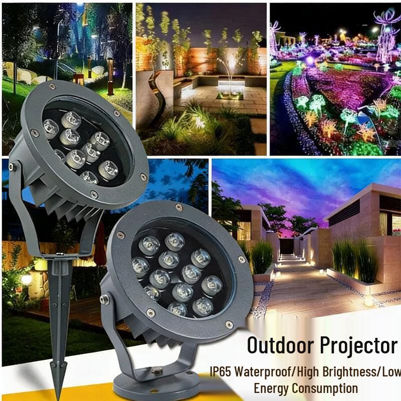 Wotam Водонепроницаемый светодиодный садовый прожектор для улицы