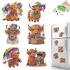 6Pcs Animal Diamond Painting Refrigerator Magnets Fridge Magnets Diamond Art DIY Diamond Art Refrigerator Magnets DIY Art Crafts
