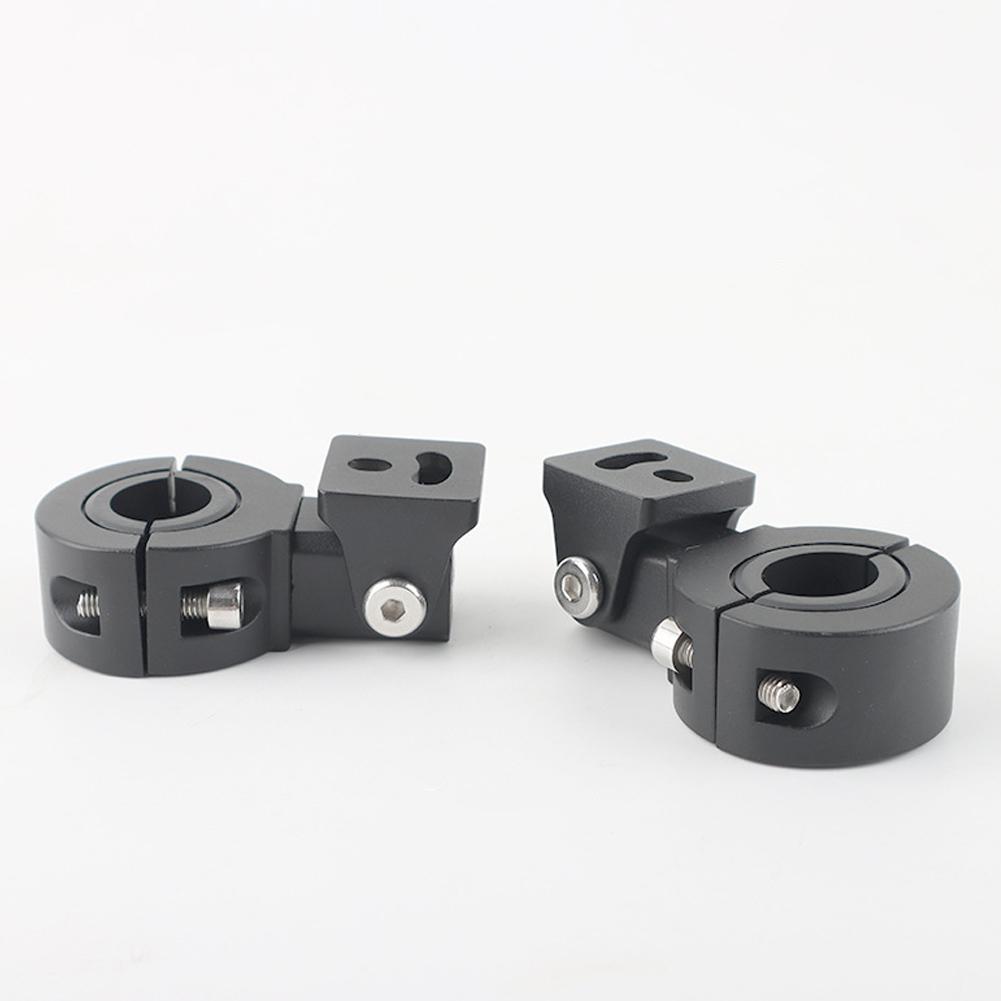 Универсальный кронштейн для светодиодного фонаря мотоцикла, модифицированный зажим для бампера, комплект для крепления светодиодного фонаря для деталей рабочего освещения, внутренний диаметр 18-32 мм