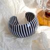 Wide Thick Striped Bracelet Black-and-White Retro Cuff Bangle  Women's Jewelry