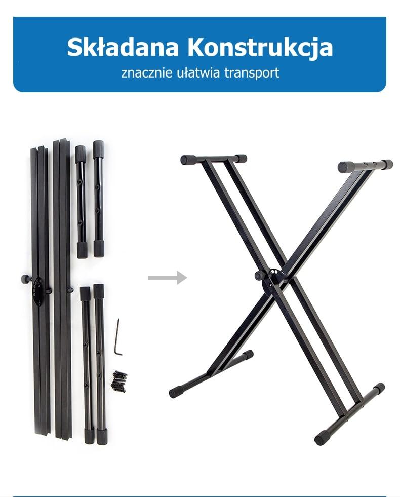 Ssq ks2 - podwójny statyw klawiszowy