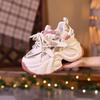 Кроссовки Папа 2025 Лето Новинка Сетчатые Полые Кроссовки Толстая Подошва Подчеркивают Маленький Подъем Женская Обувь