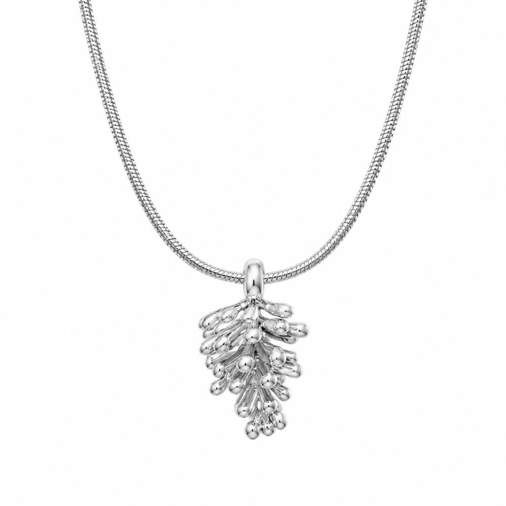 Snake Bone Chain Pinecone Necklace Jewelry Metal Pendant Chain Necklace Ornament Women