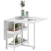 Four-Person Drop Leaf Table - White